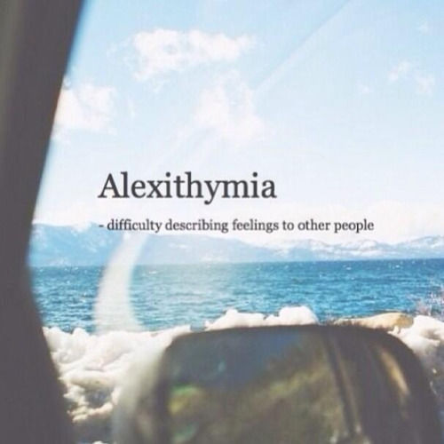 Alexithymia meaning